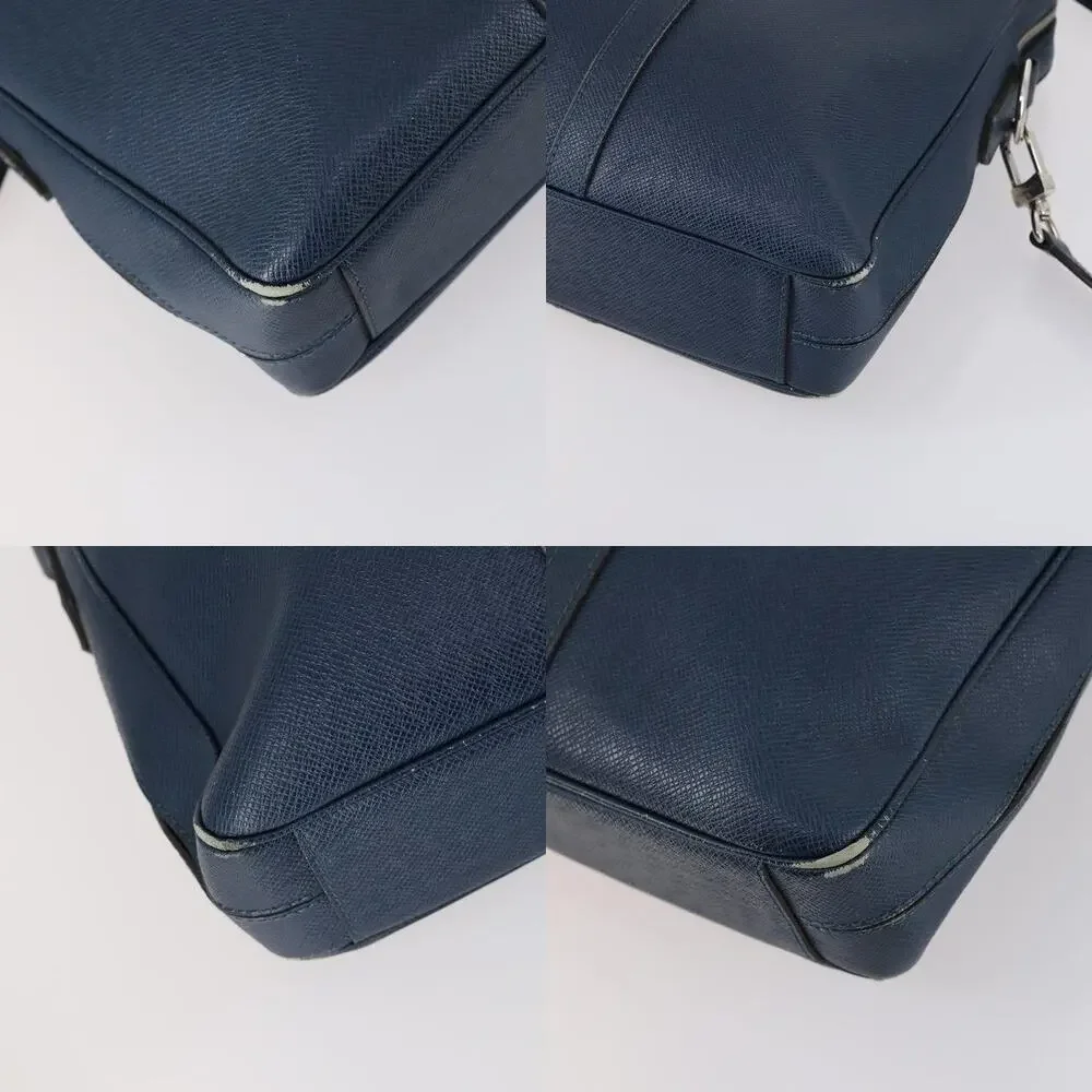 Louis Vuitton Taiga Porte Documents Voyage PM Bag Blue